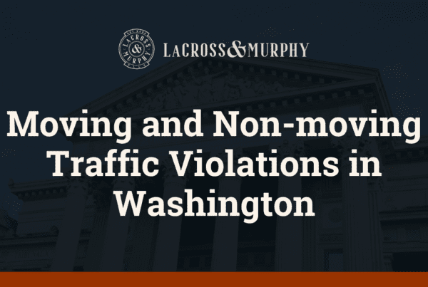Moving and Non-moving Traffic Violations in Washington